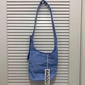 NWT Baggu French Blue Small Nylon Sling Bag